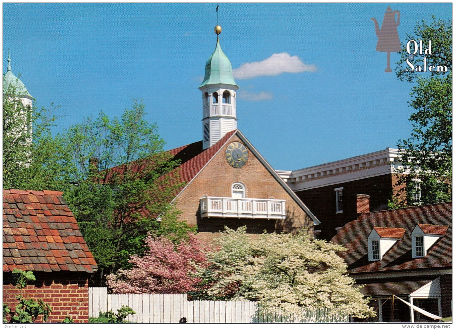 Home Moravian Church, Old Salem, North Carolina, USA Unused - Winston Salem