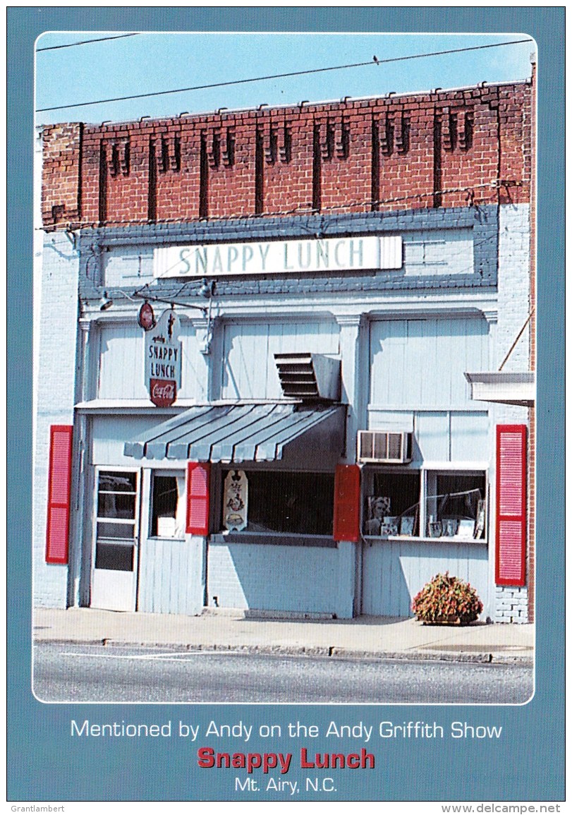 SNAPPY LUNCH, Mt. Airy, North Carolina, USA Unused - Other & Unclassified