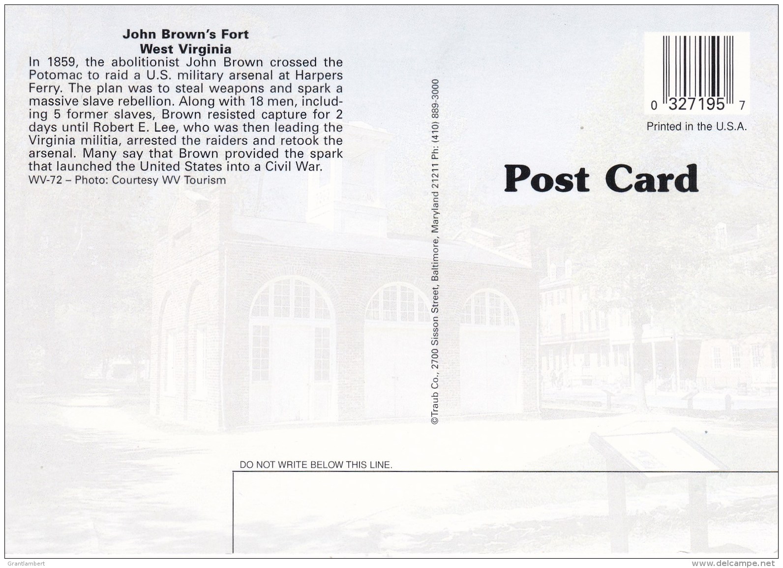 John Brown's Fort, Harpers Ferry, West Virginia, USA Unused - Other & Unclassified