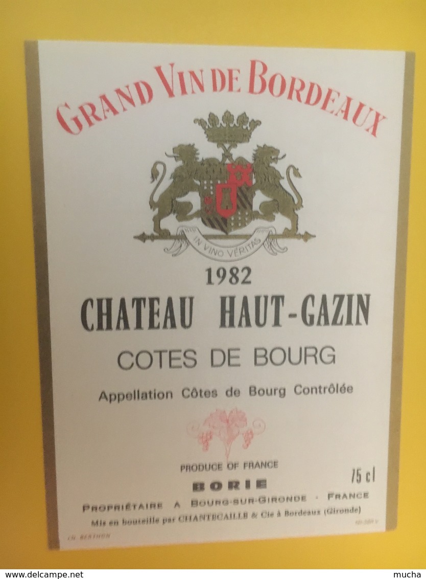 8381 - Château Haut Gazin 1982 Côtes De Bourg - Bordeaux