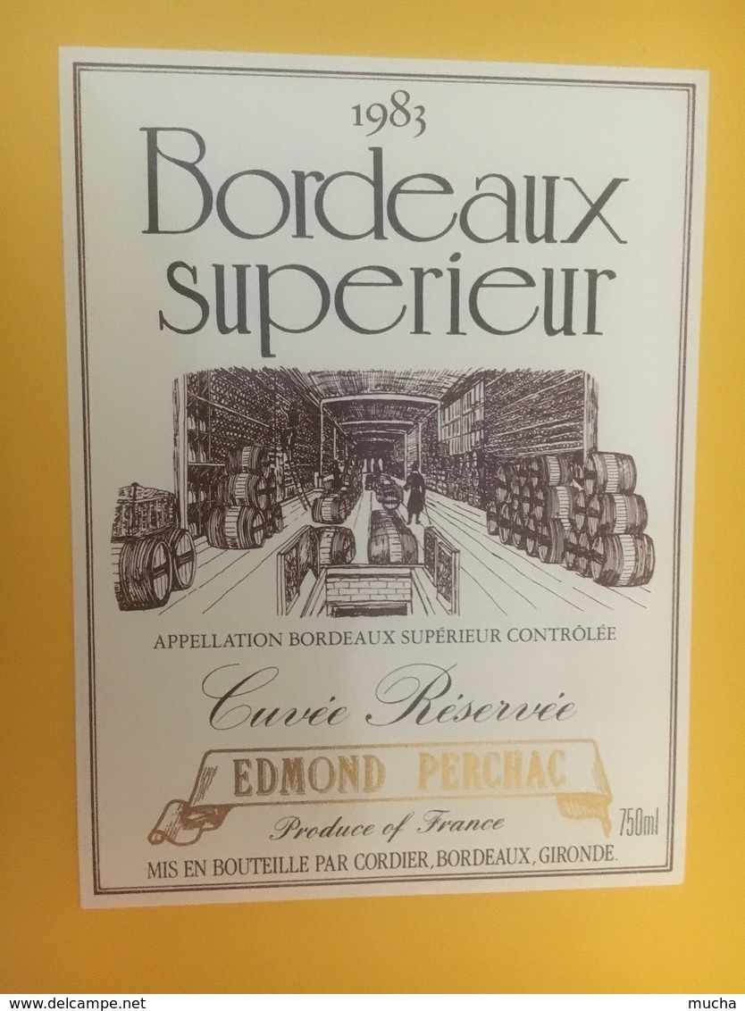 8385 - Bordeaux Supérieur 1983 Cuvée Réservée Edmond Perchac - Bordeaux