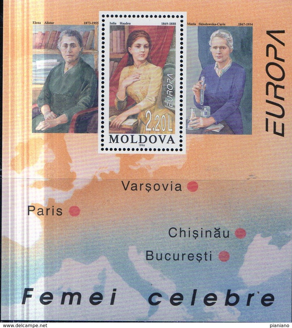 PIA  -  MOLDAVIA  -  1996  :  Europa  (Yv  Bf  11) - Moldavie