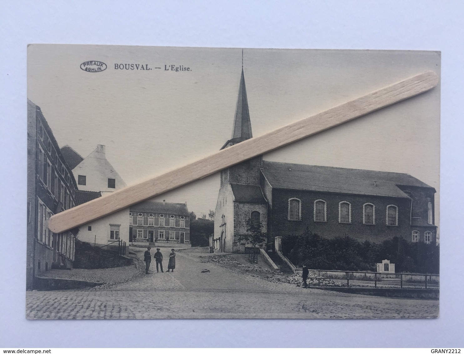 GENAPPE « BOUSVAL - L’EGLISE « Panorama,animée (Édit JULES - WAUTHIER )Préaux,Ghlin. - Court-Saint-Etienne