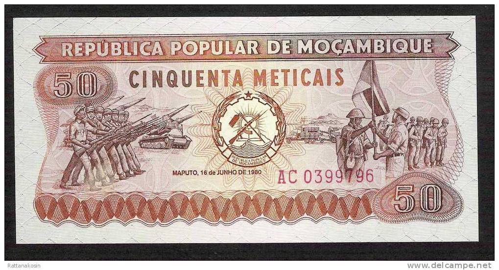 MOZAMBIQUE P125  50 METICAIS 1980 #AC    UNC. - Mozambico