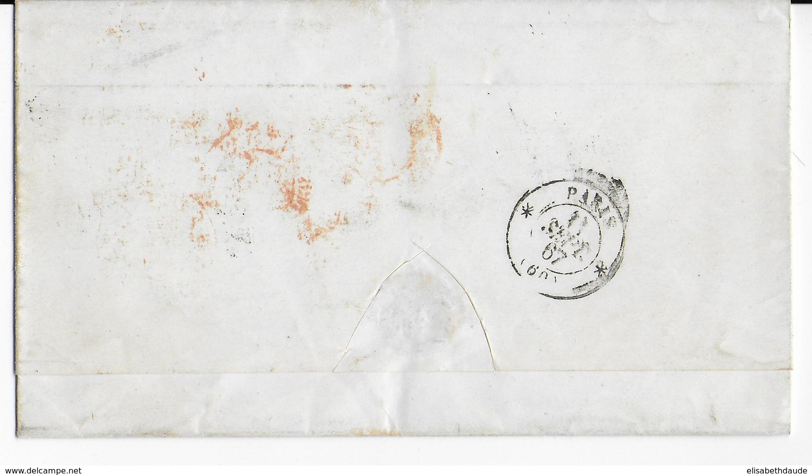 1867 - LETTRE De HABANA (C UBA) => PARIS Avec ENTREE ETATS UNIS - DOUBLE TAXE - Entry Postmarks