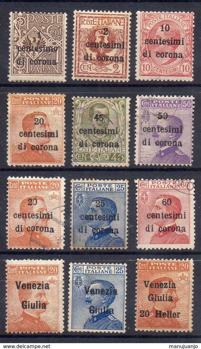 ITALIE ! Timbres Anciens NEUFS SURCHARGES De TRIESTE Et FIUME Depuis 1919 - Fiume