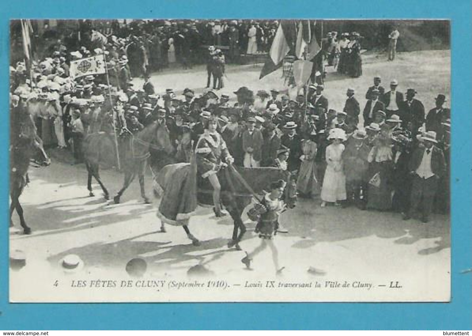 CPA 4 - Les Fêtes De CLUNY En 1910 - Louis IX Traversant La Ville 71 - Cluny