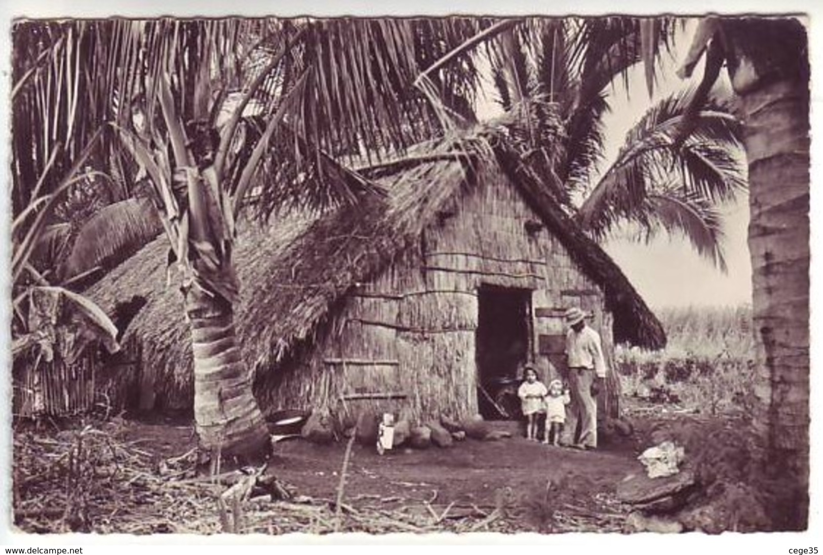 Saint Denis De La Réunion - Rivière Des Pluies - Une Case à L'ombre Des Cocotiers  - Ed: Gérard 18 - Saint Denis