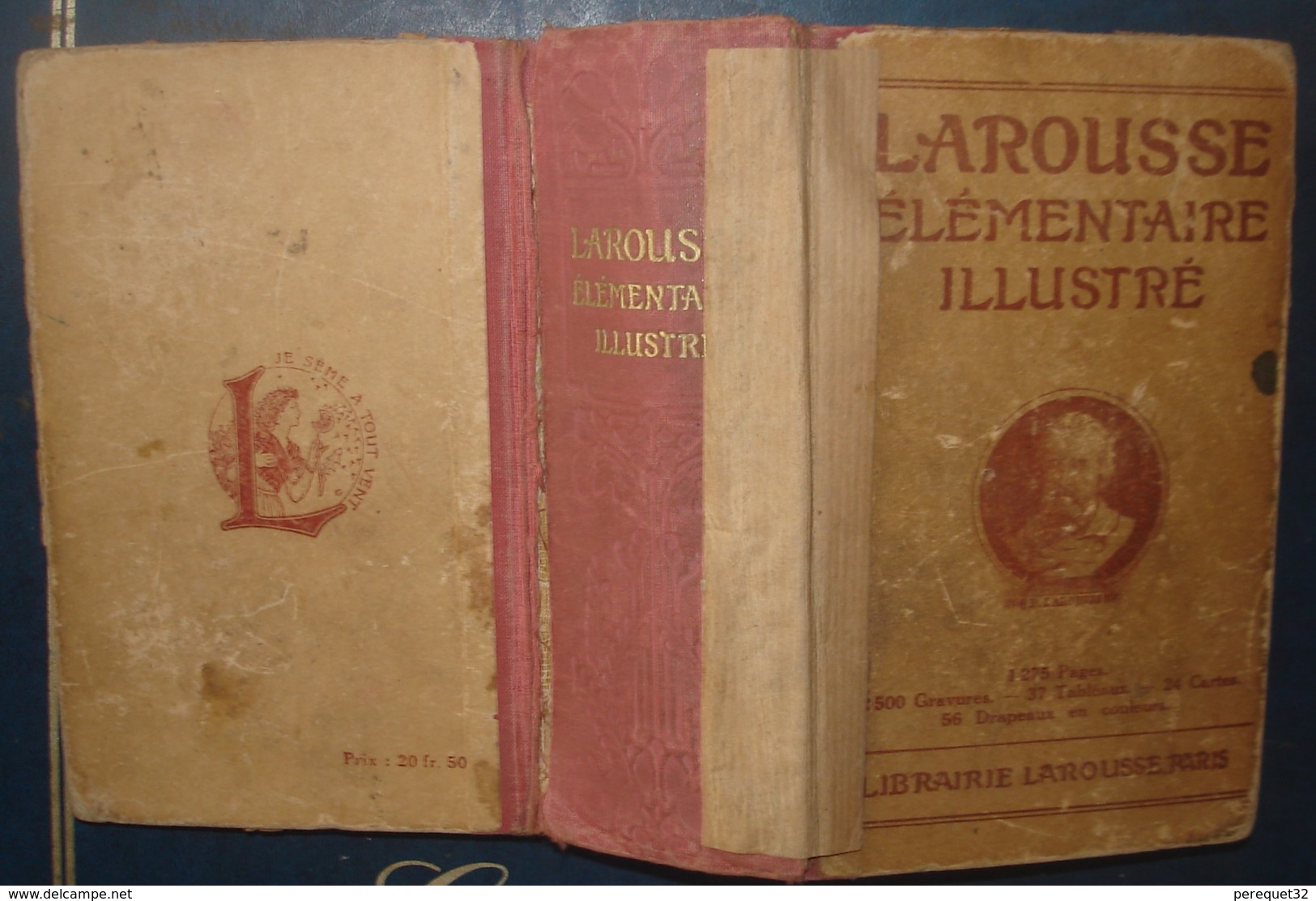 LAROUSSE ELEMENTAIRE ILLUSTRE.1932.1275 Pages - Wörterbücher