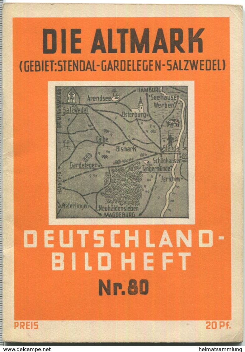 Nr.80 Deutschland-Bildheft - Die Altmark (Gebiet: Stendal-Gardelegen-Salzwedel) - Sajonía Anhalt