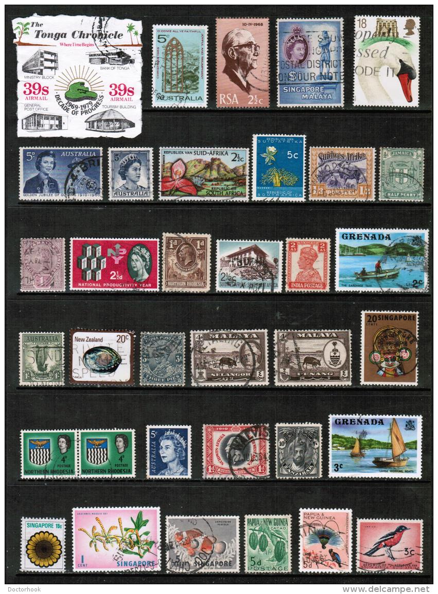 BRITISH COMMONWEALTH---Collection Of USED DL-586 - Collections (without Album)