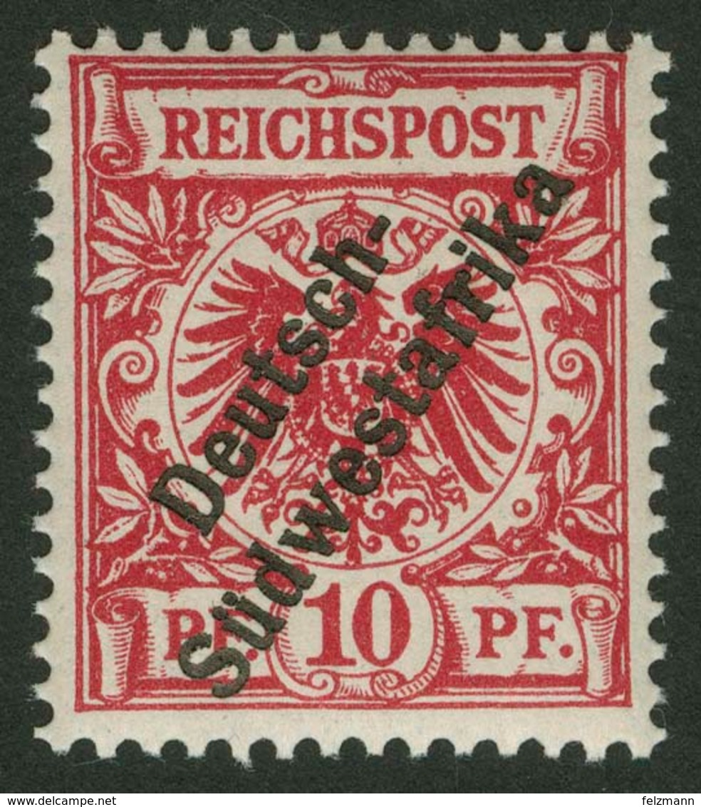 Postfrisch 10 Pfg Krone/Adler Lilarot, Hellzinnober Quarzend, Postfrisch In Unsignierter Luxuserhaltung, Farbfrisch Und  - Sonstige & Ohne Zuordnung