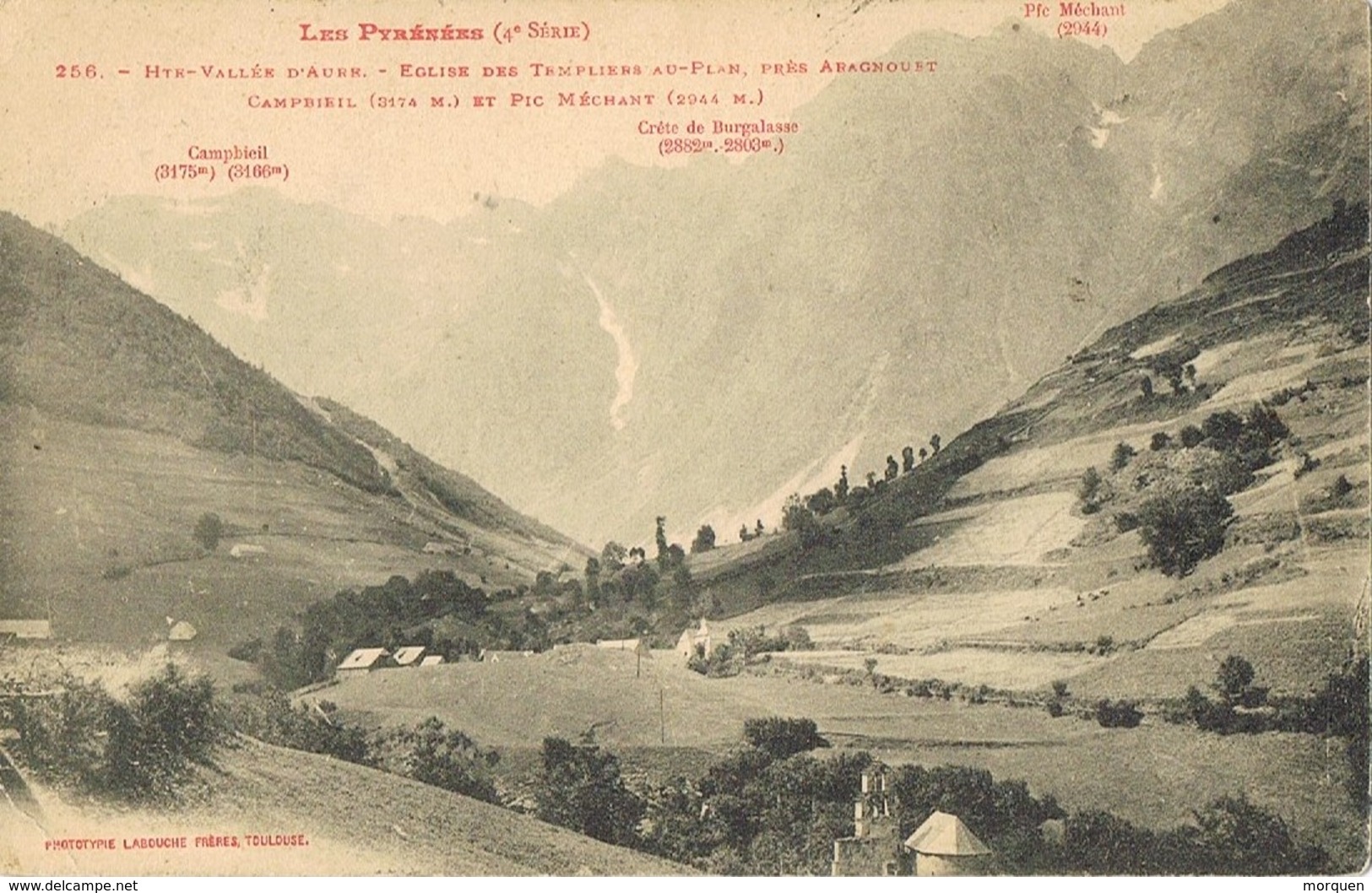 28828. Postal Eglise Des Templaires Au PLAN (Pres De Aragnouet) Hautes Pyrenees - Aragnouet