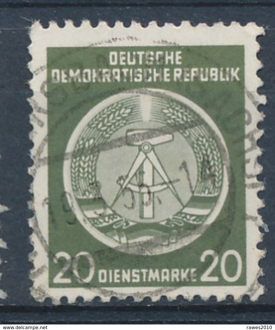 DDR Dienstmarke Mi. 28 X Gest. Staatswappen TGST 1955 - Sonstige & Ohne Zuordnung