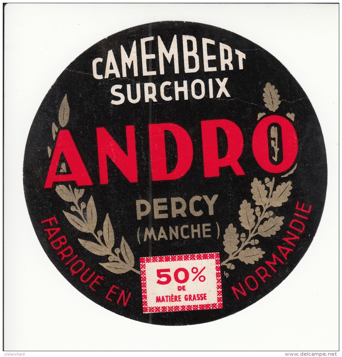 Etiquette De Fromage Camembert - Andro - Percy - Manche. - Fromage