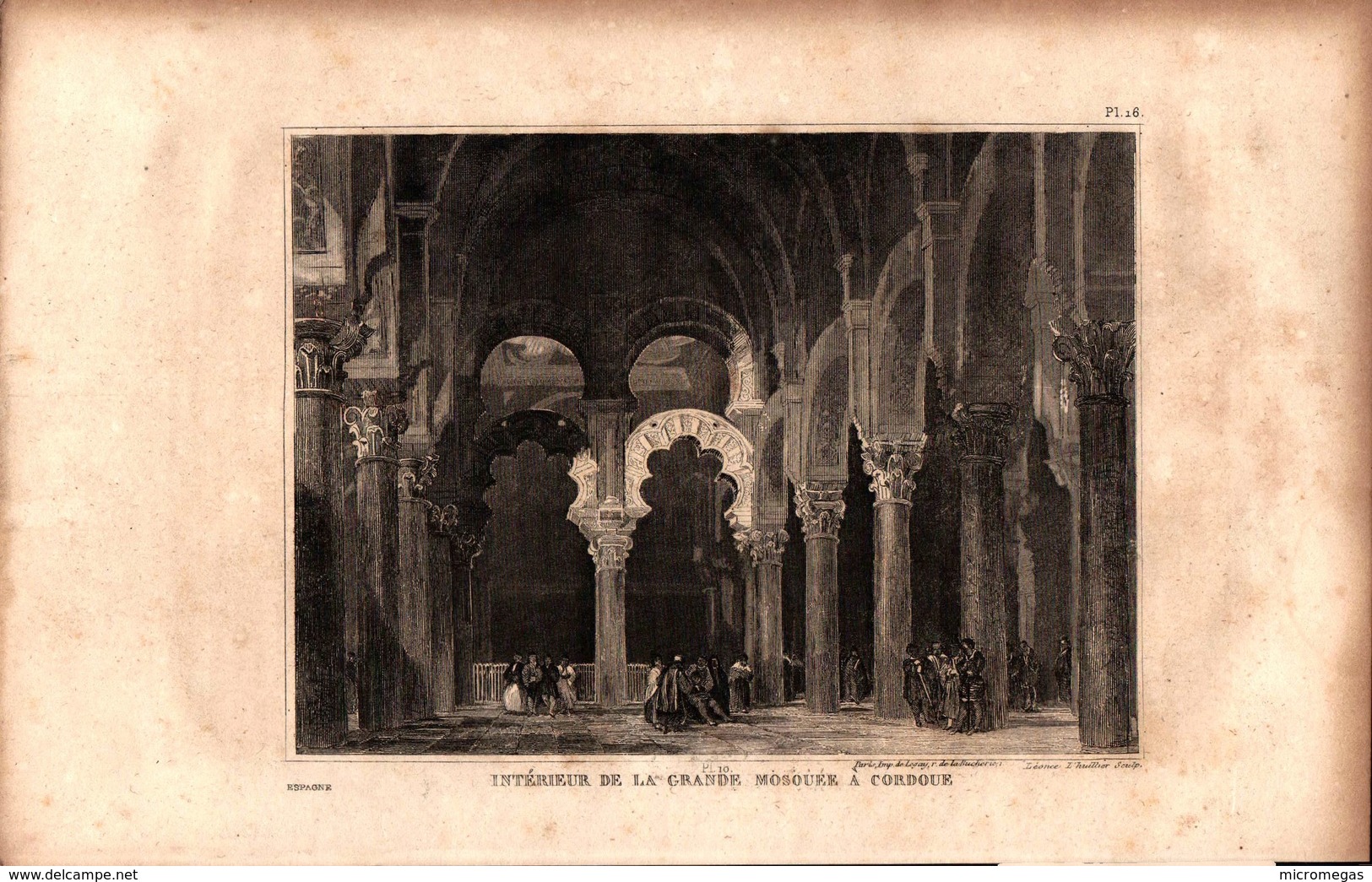 Espagne - Intérieur De La Grande Mosquée à Cordoue - Estampes & Gravures