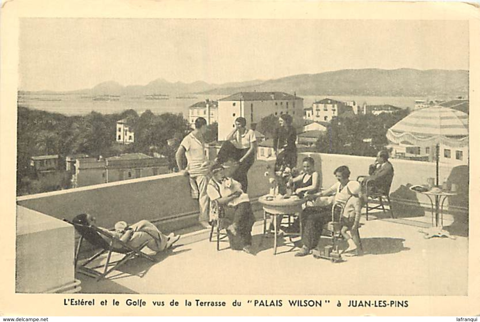 Ref 158- Alpes Maritimes - Terrasse Du Palais Wilson *- A Juan Les Pins  - Carte Bon Etat - - Juan-les-Pins