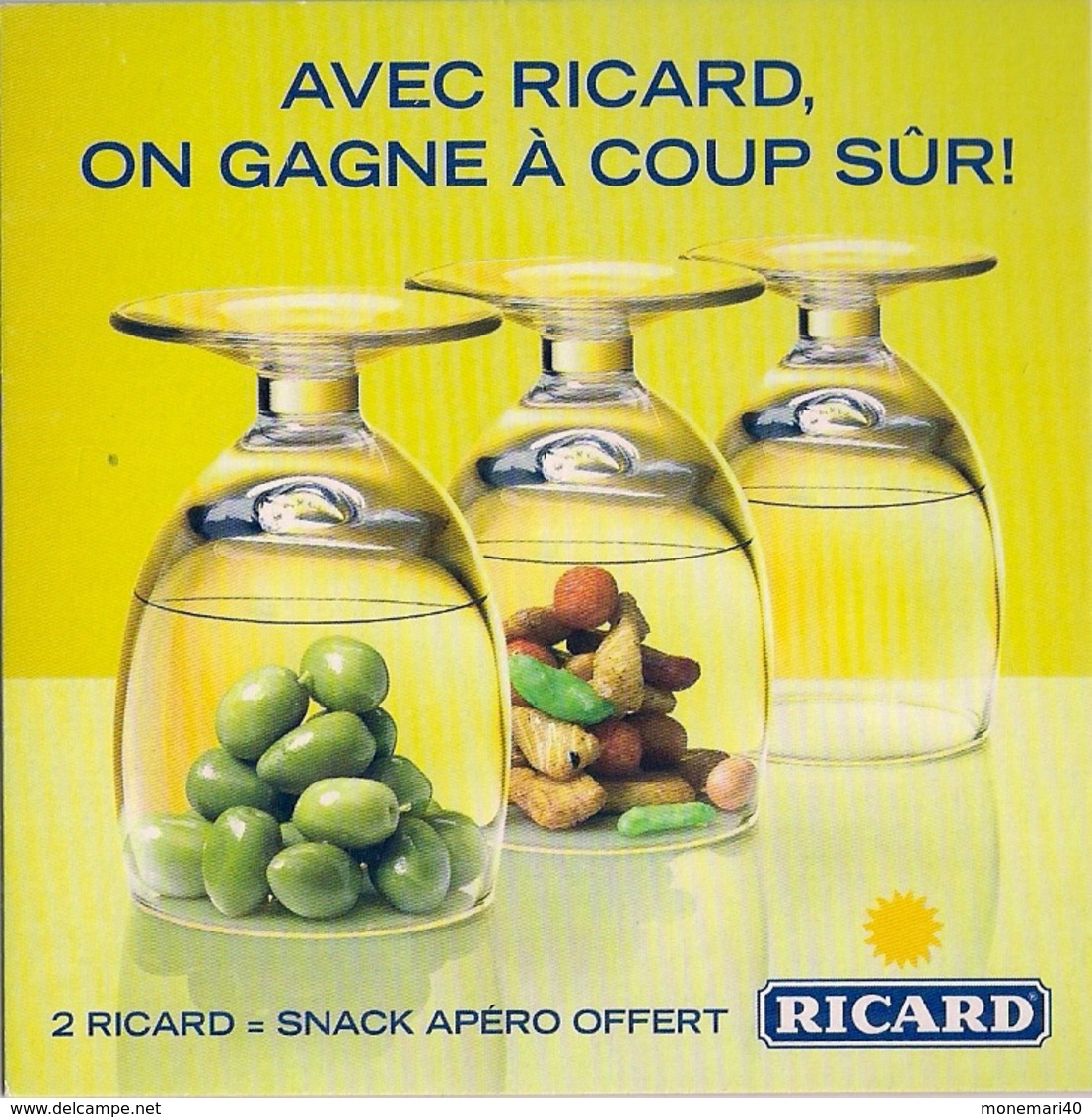 RICARD (Avec RICARD On Gagne à Coup Sûr) - Portavasos