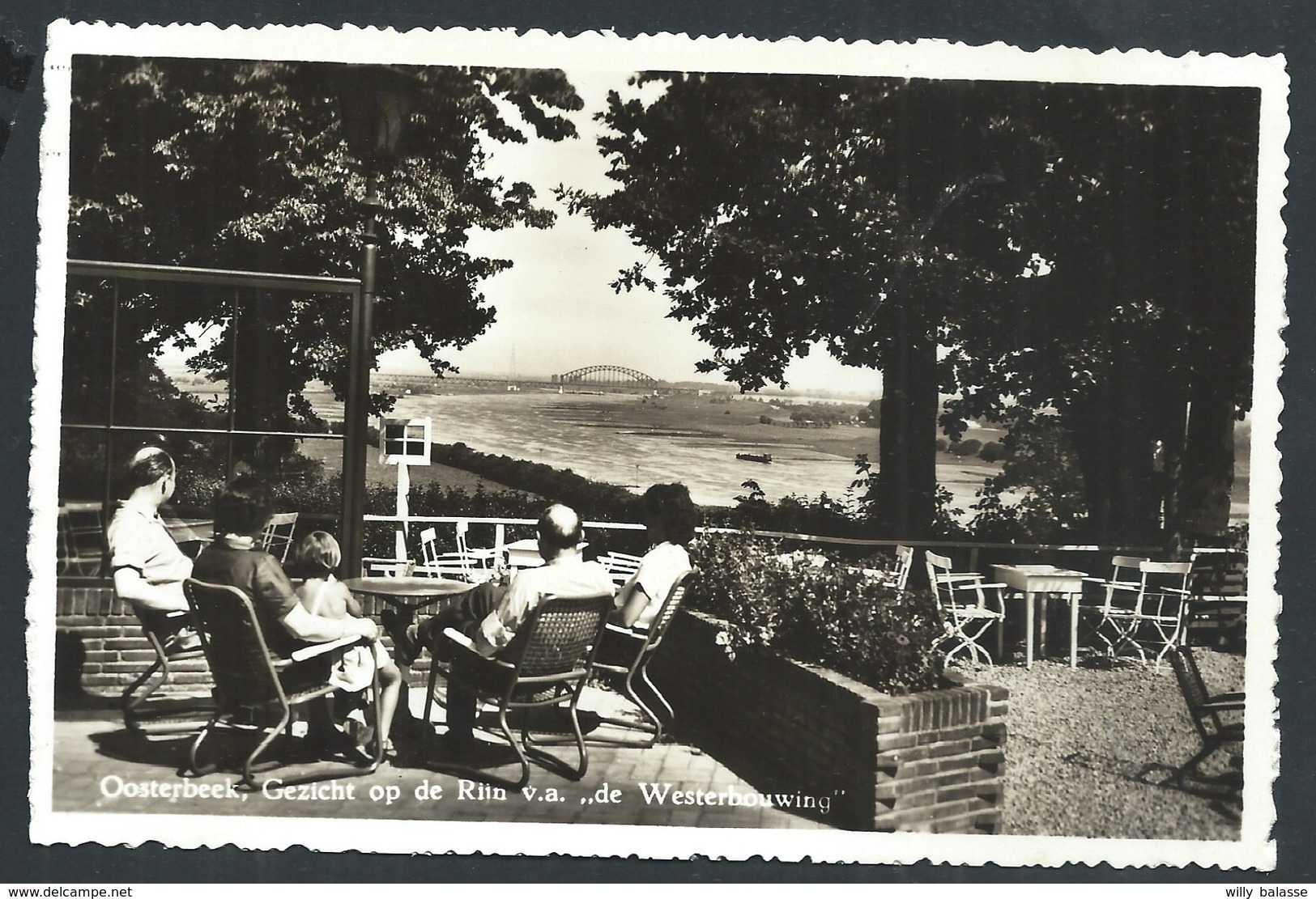 +++ CPA - Photo Carte Foto - Pays Bas - OOSTERBEEK - Gezicht Op De Rijn V.a. "De Westerbouwing"  // - Oosterbeek