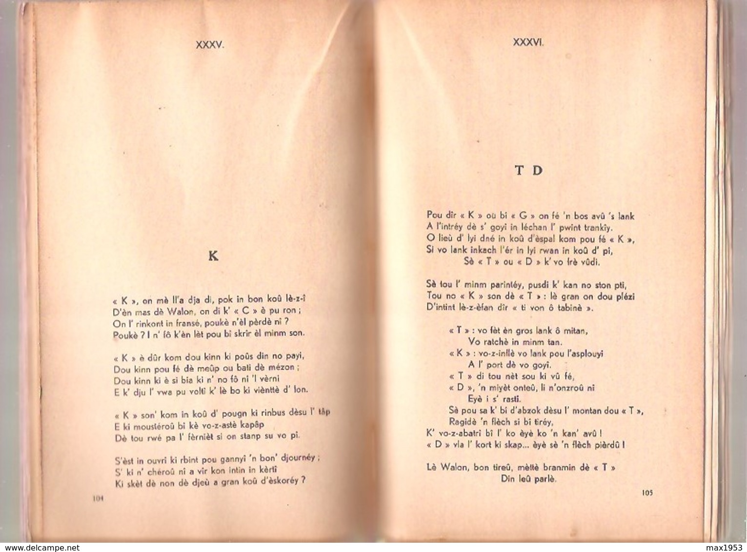 Littérature Wallonne -  EDGAR CLERBOIS - DI RIME Skri Kom On L'pal In Walon-pikär Dèl Louvièr - La Louvère I.C.I, 1942 - Belgique