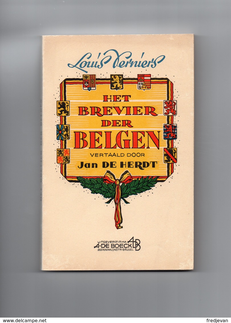 Louis Verniers / Het Brevier Der Belgen - Vertaald Door Jan De Hert / 1947 - Geschichte