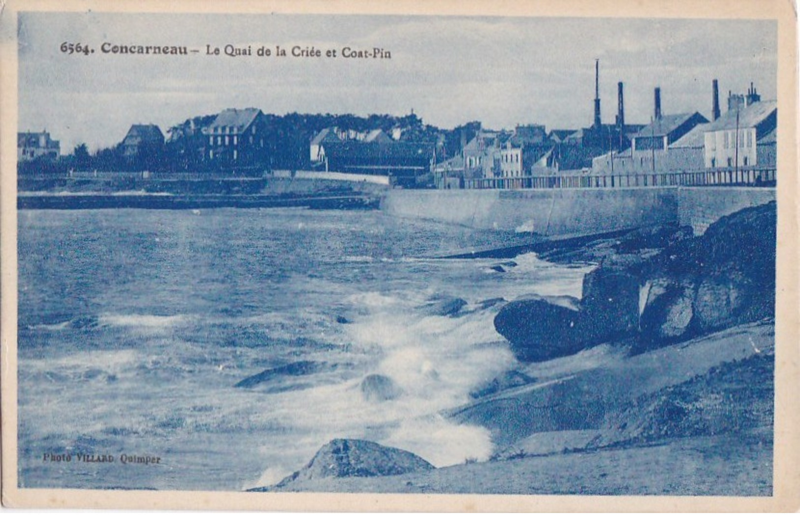 29 CONCARNEAU  Jolie Vue Sur COAT PIN  QUAI De La CRIEE Bord De MER - Concarneau