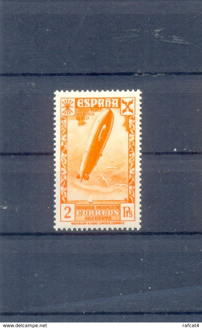 GUERRA CIVIL. 1938. ZEPPELIN. * 2 Pts. - Beneficiencia (Sellos De)