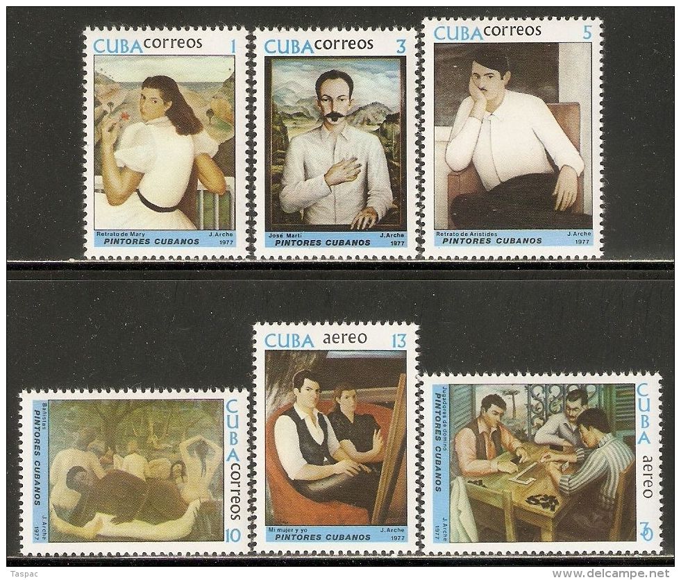 1977 Mi# 2234-2239 ** MNH - Paintings By Jorge Arche - Ungebraucht