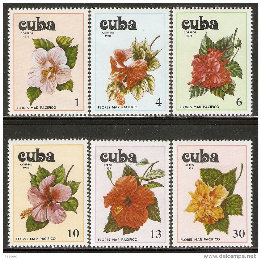 1978 Mi# 2356-2361 ** MNH - Flowers Of The Pacific - Unused Stamps