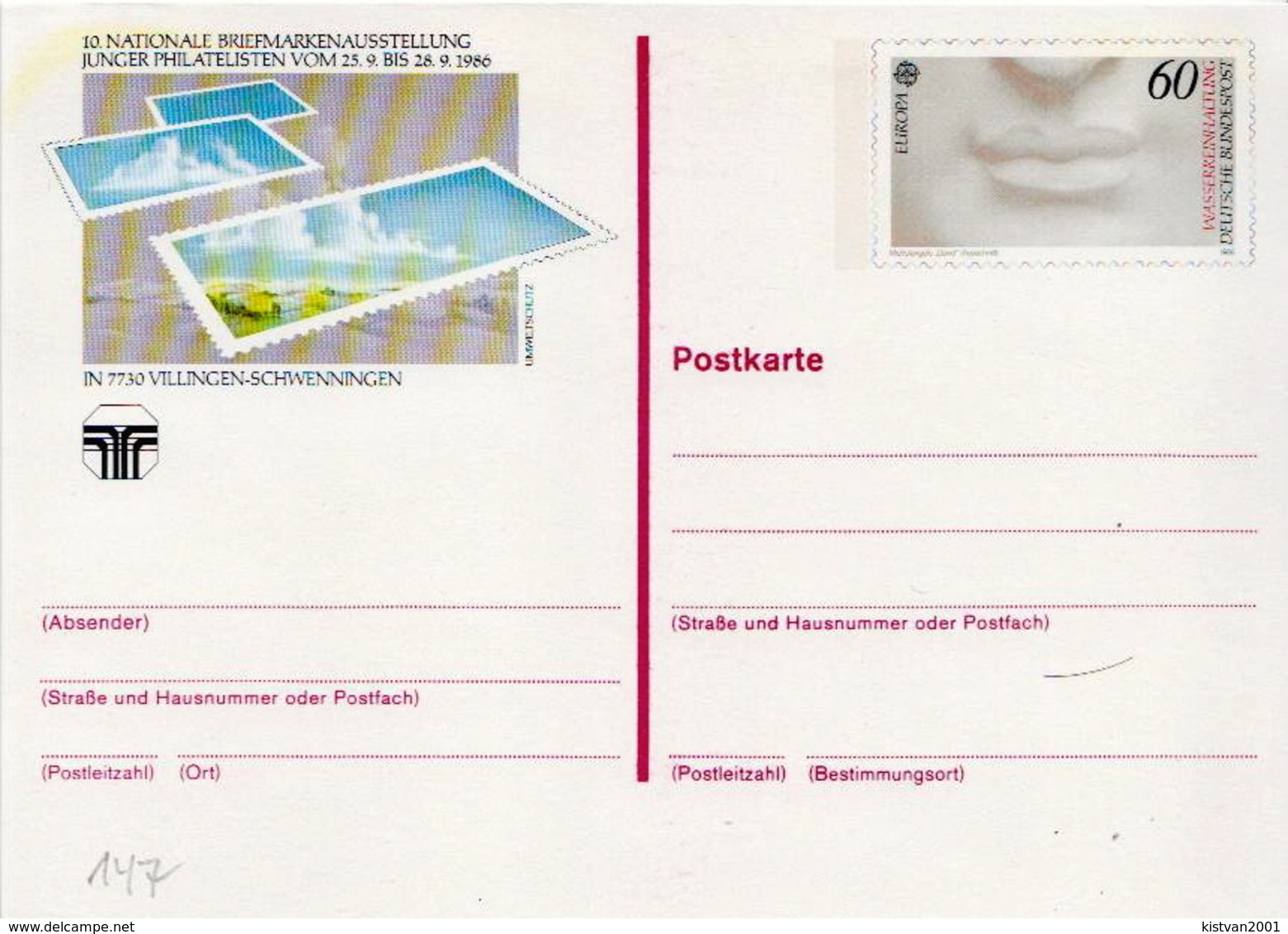 Germany Mint Postal Stationery Card (ganzsache) - Postcards - Mint