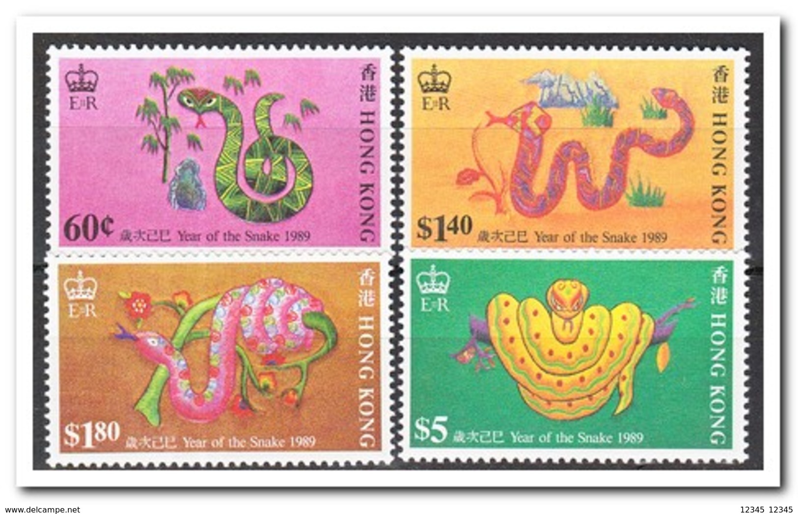 Hong Kong 1989, Postfris MNH, Year Of The Snake - Andere & Zonder Classificatie