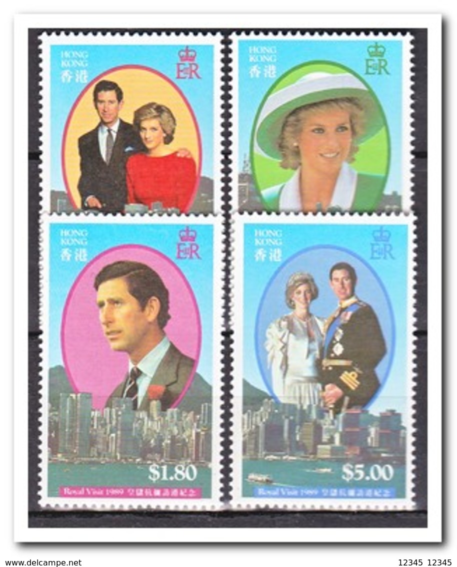 Hong Kong 1989, Postfris MNH, Princes Diana And Prince Charles - Andere & Zonder Classificatie