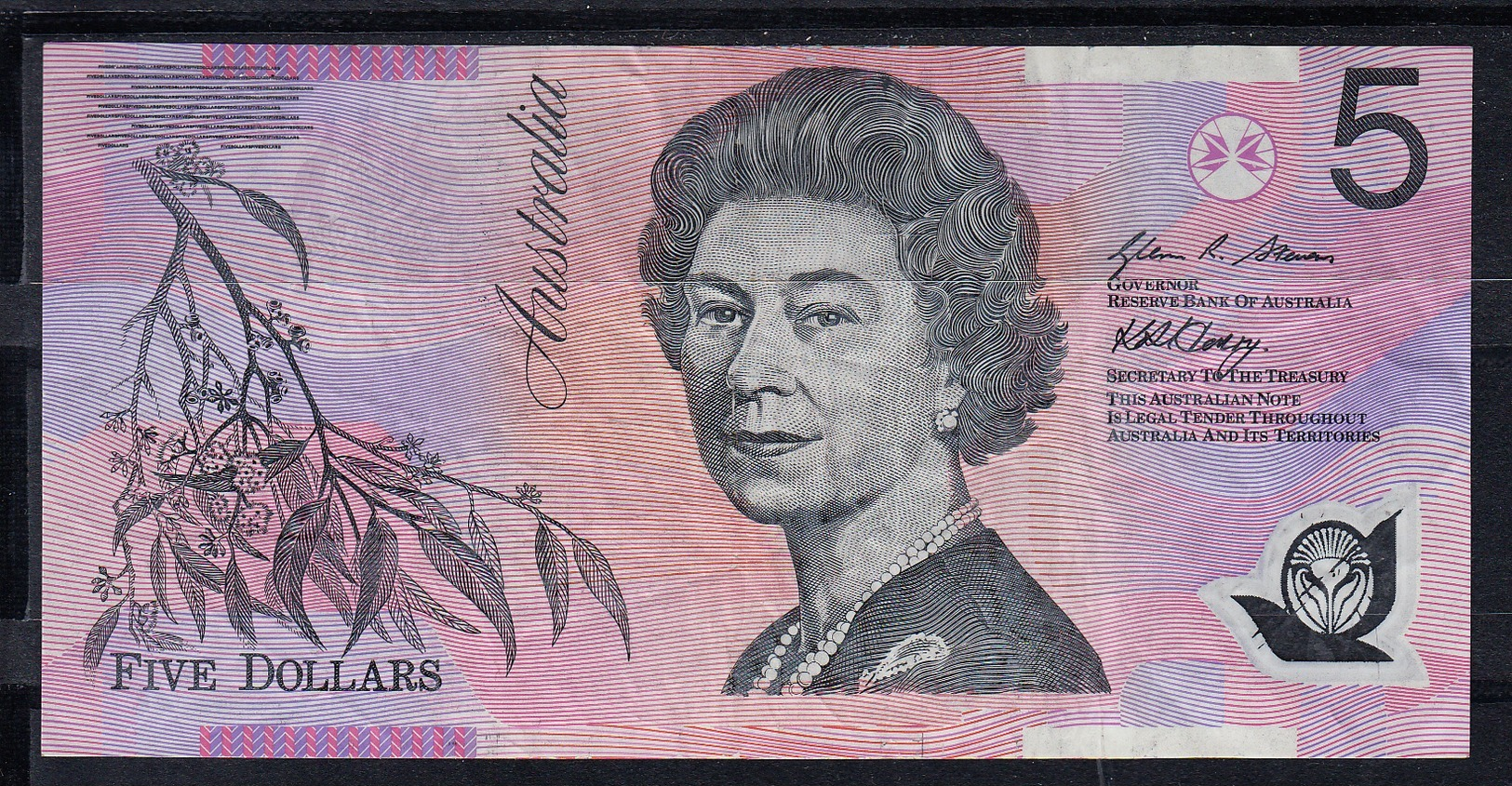 AUSTRALIA 1997. 5 DOLLAR  ELISABETH II . BILLETE DE POLIMERO. MBC   B1092 - 1992-2001 (polymère)