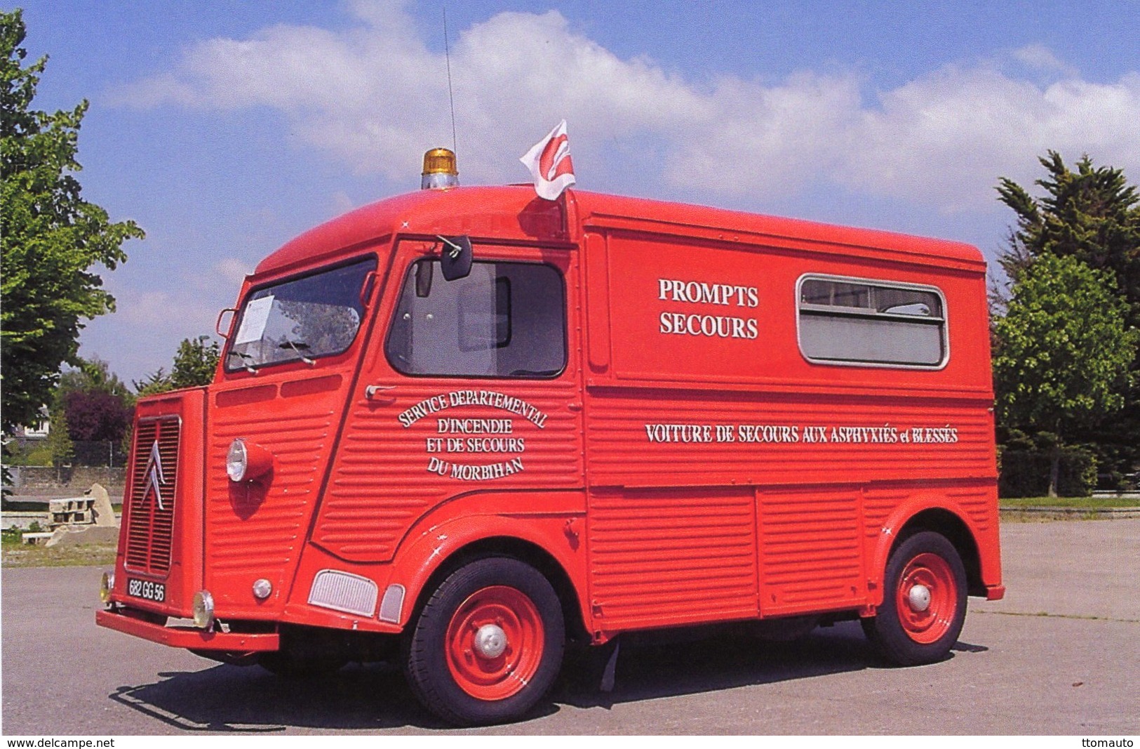 Citroen HY Camionette  -  Voiture De Secours   -  15x10 PHOTO - Camions & Poids Lourds