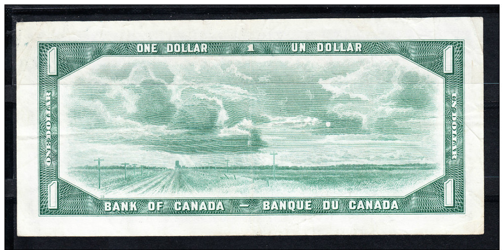 CANADA 1954 BANK OF CANADA/BANQUE DE CANADA . 1 DOLLAR. ELISABETH II    MBC..B160 - Canada