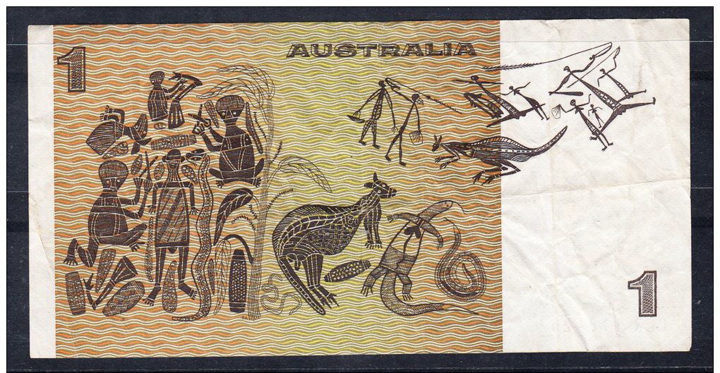 AUSTRALIA 1973.ISABEL 2ª Y Pinturas Rupestres. 1 Dolar  EBC .B406 - 1966 Notas De Ejercitación Decimales