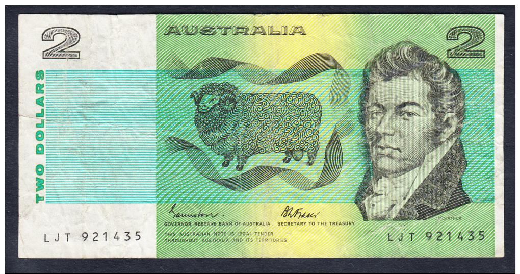 AUSTRALIA 1985. 2 DOLARES B371. MBC VER FOTO.B372 - 1974-94 Australia Reserve Bank (paper Notes)