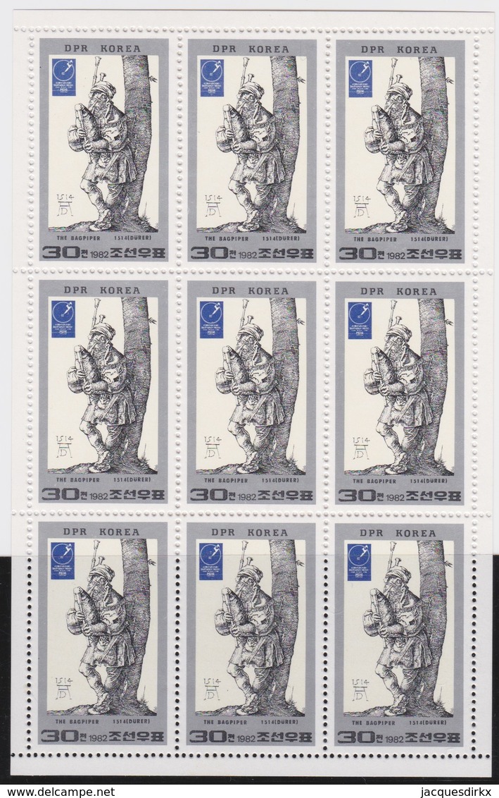 Korea    .     Bloc   Of  9  Stamps        .       **      .         MNH   .     /    .     Postfris - Korea (Zuid)