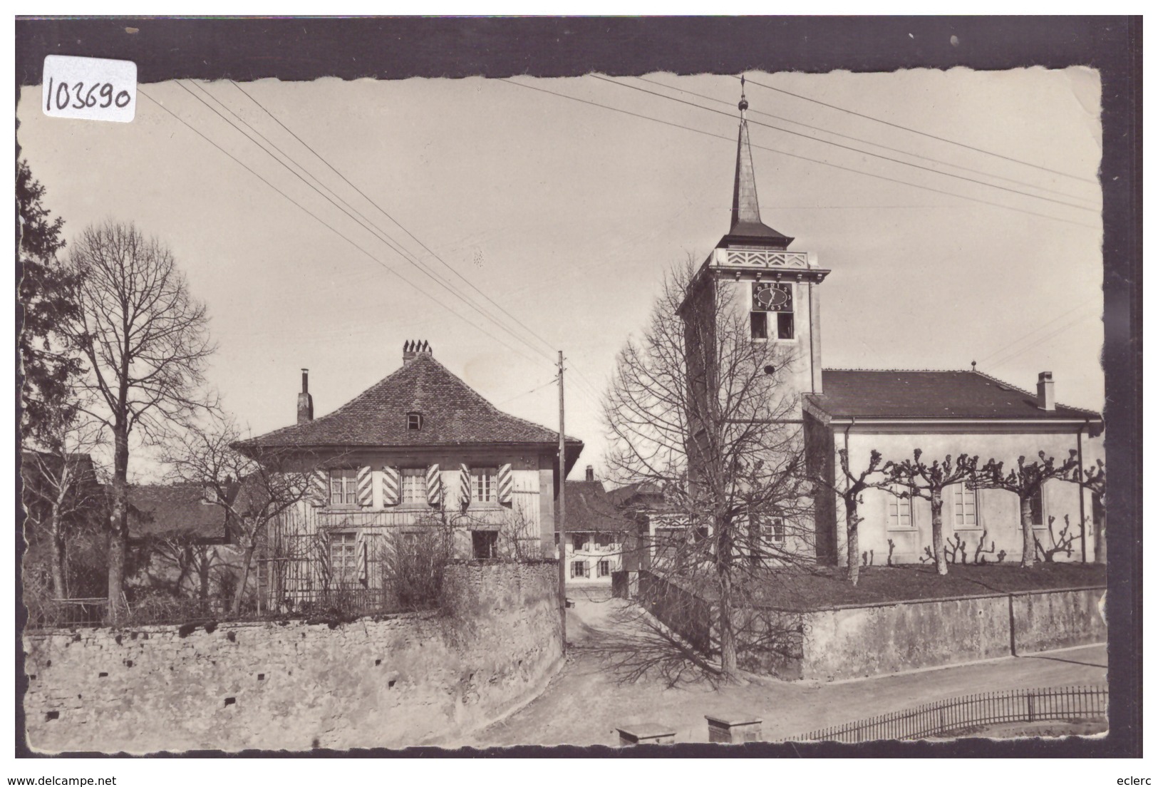 DISTRICT D'YVERDON - CRONAY - EGLISE ET CURE - TB - Cronay