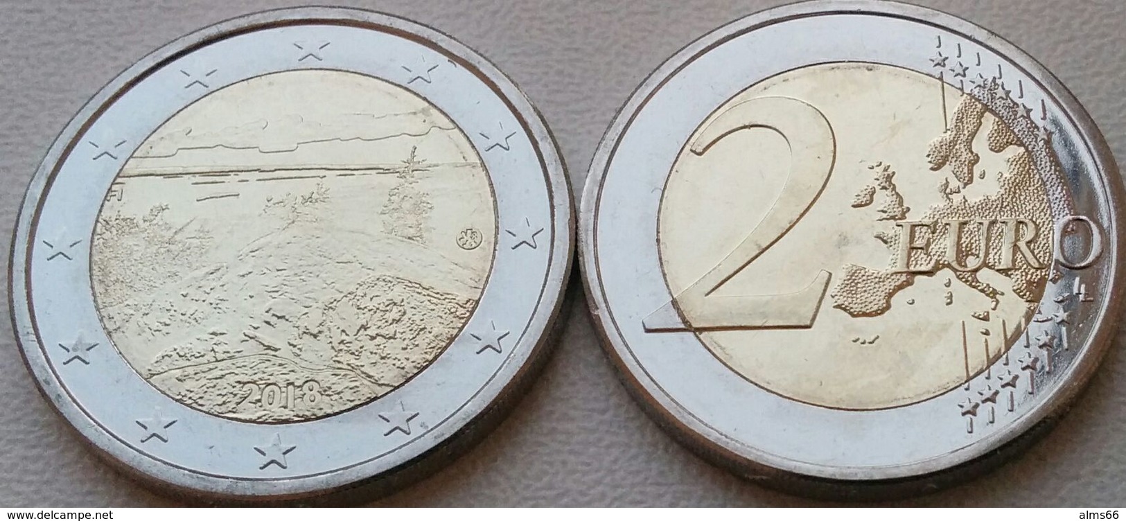 Finland 2 Euro 2018 UNC (From Roll) - Koli National Park - Finland