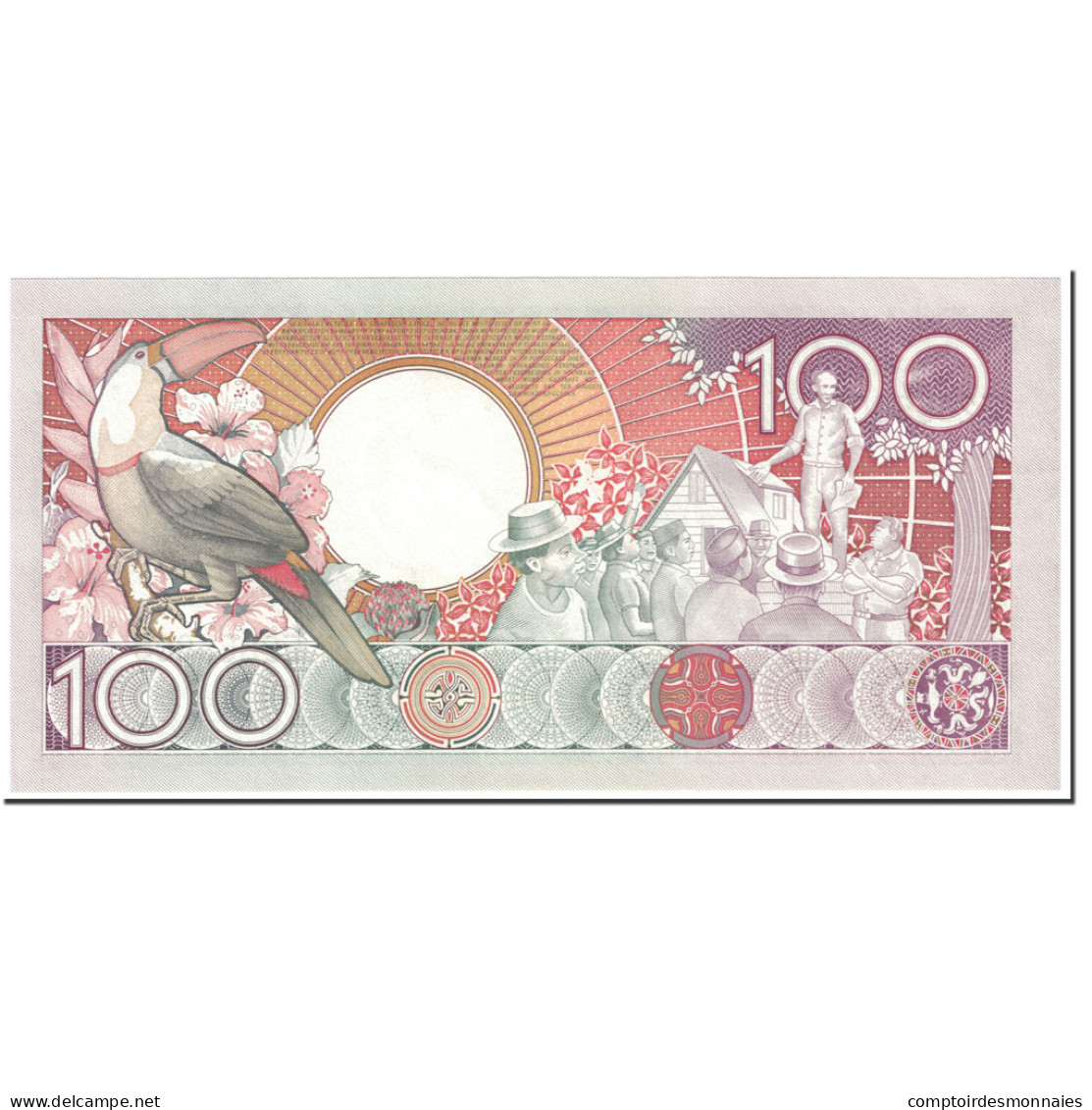 Billet, Surinam, 100 Gulden, 1986, 1986-07-01, KM:133a, NEUF - Surinam