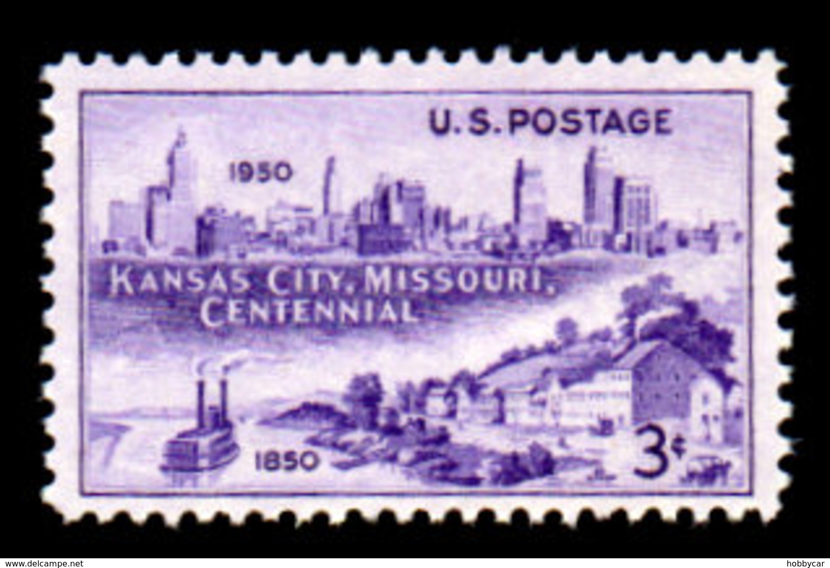 USA, 1950, Scott #994, Missouri Centennial, Images Of Kansas City, 3c,  MNH, VF - Unused Stamps