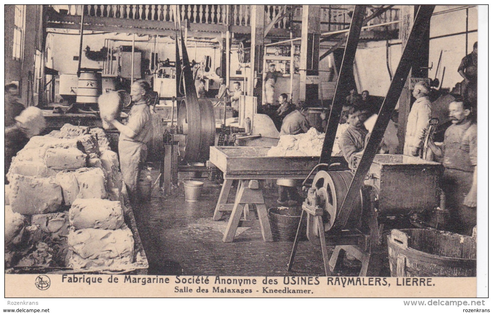 Lier Lierre Salles Des Malaxages Kneedkamer Fabrique De Margarine Societe Anonyme Des Usines Raymakers Belgica - Lier