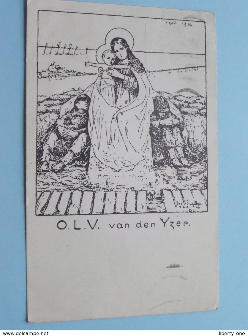 O.L.V. Van Den IJZER - Gift Van Het Werk Der " Bedevaart Naar De Graven Van Den IJZER " ( O. Platteau ) 194? ! - Autres & Non Classés