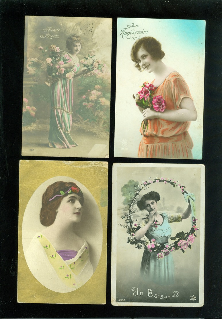 Beau Lot De 60 Cartes Postales De Fantaisie Femmes Femme   Mooi Lot Van 60 Postkaarten Fantasie Vrouwen Vrouw - 60 Scans - 5 - 99 Cartes