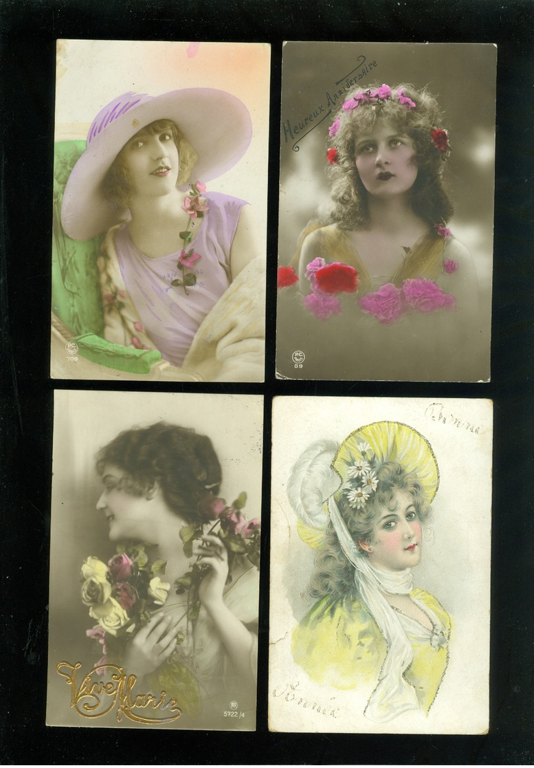 Beau Lot De 60 Cartes Postales De Fantaisie Femmes Femme   Mooi Lot Van 60 Postkaarten Fantasie Vrouwen Vrouw - 60 Scans - 5 - 99 Cartes