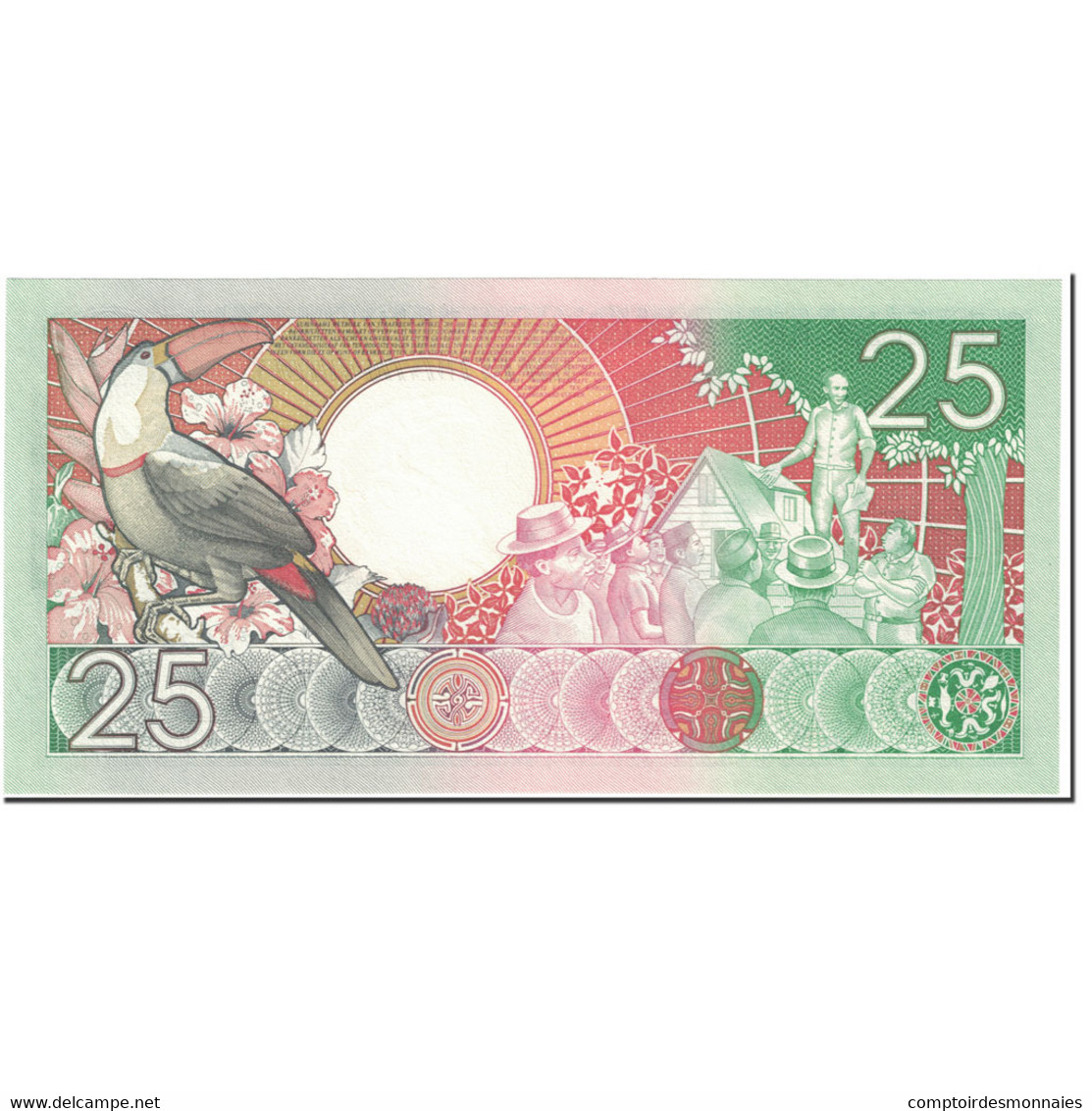 Billet, Surinam, 25 Gulden, 1988, 1988-01-09, KM:132b, NEUF - Surinam