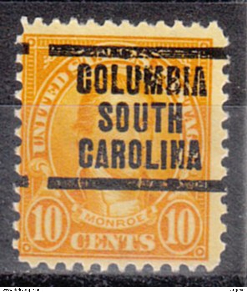 USA Precancel Vorausentwertung Preo, Locals South Carolina, Columbia 642-207 - Prematasellado