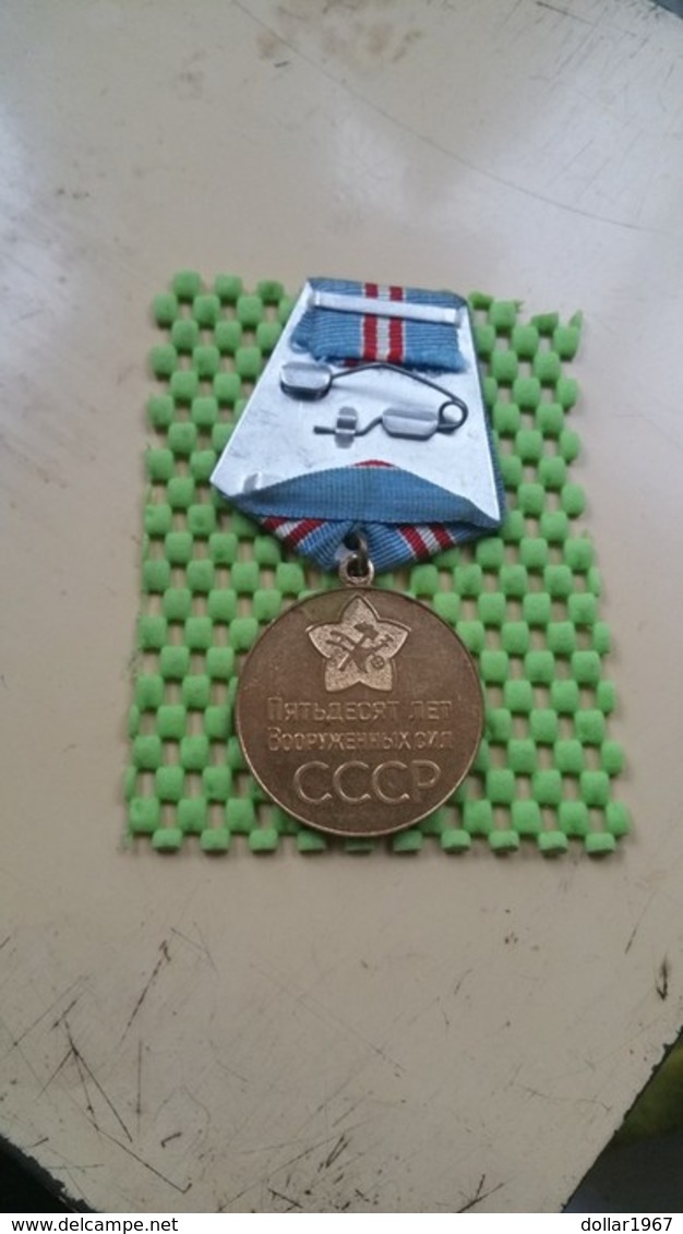 Medaille CCCP -Medal "50 Years Of The Armed Forces Of The USSR" 1968 - Rusia