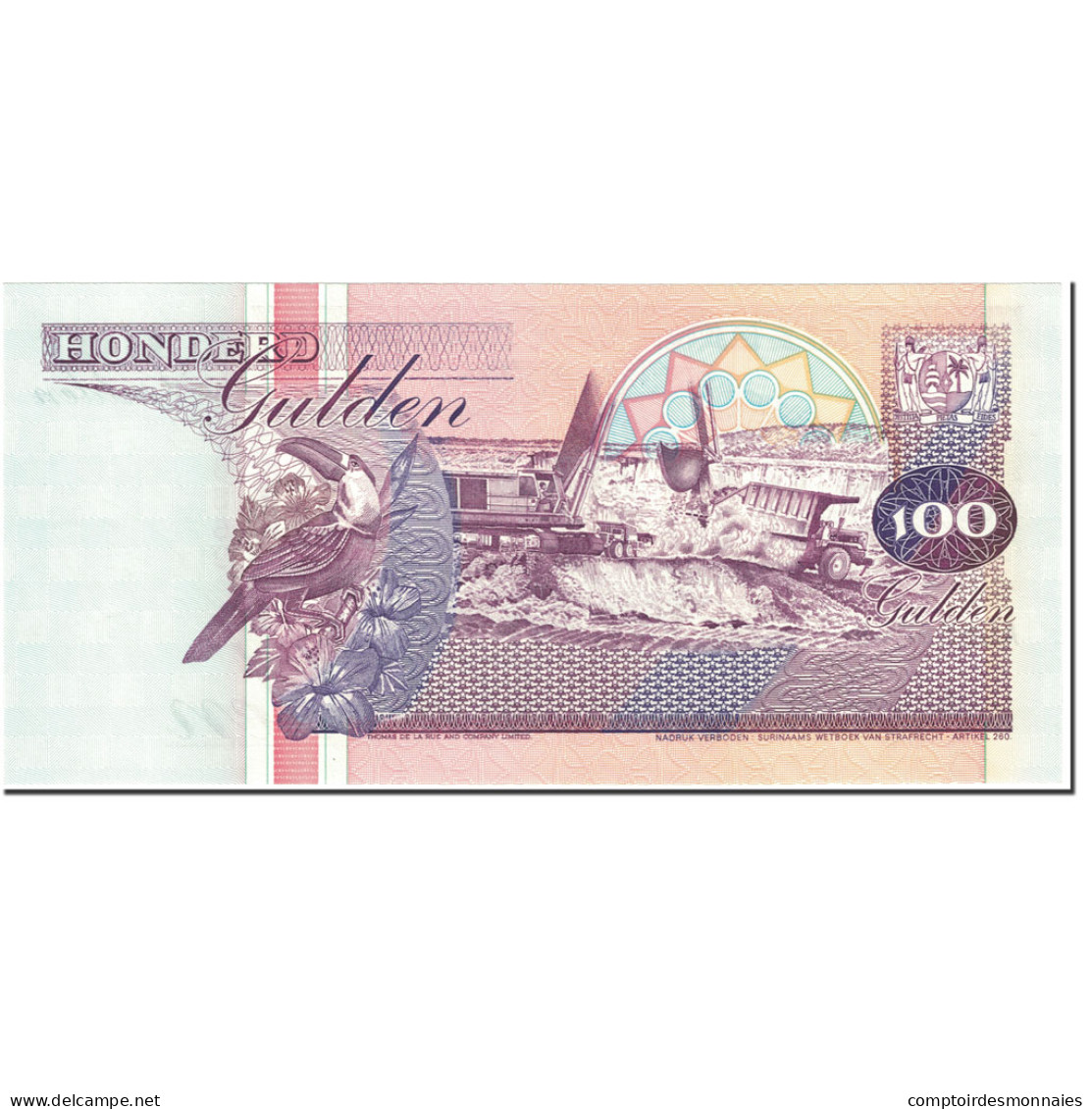 Billet, Surinam, 100 Gulden, 1998, 1998-02-10, KM:139b, NEUF - Suriname